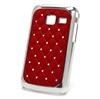 Cover Posteriore con Strass per Samsung Galaxy Y Duos S6102 - Rossa