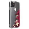 Custodia Glitter Collection Guess per iPhone 11 Pro Max - Lampone