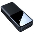 Mini Power Bank Veloce 10000mAh - 2x USB - Nero