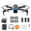 LSRC LSRC-S7S SENTINELS GPS 5G WIFI FPV 4K HD Camera Folding RC Drone 3-Axis Gimbal 28mins Flight Time Remote Control Brushless Quadcopter Toy con 3 Batterie