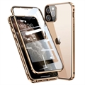 Custodia Magnetica con Vetro Temperato per iPhone 11 Pro - Color Oro