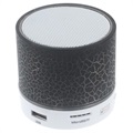 Altoparlante Mini Bluetooth con Microfono & Luce LED A9 - Effetto Rotto - Blu