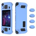 SD001 Custodia in silicone per console di gioco Steam Deck Custodia protettiva ergonomica antiscivolo - blu luminoso