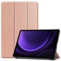Custodia Smart Folio serie Tri-Fold per Samsung Galaxy Tab S9 FE - Rosa Oro