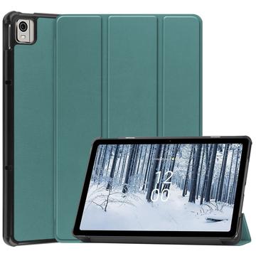 Custodia Smart Folio Serie Tri-Fold per Nokia T21 - Verde