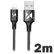 Cavo dati e ricarica Wozinsky - USB-A/Lightning - 2m - Nero