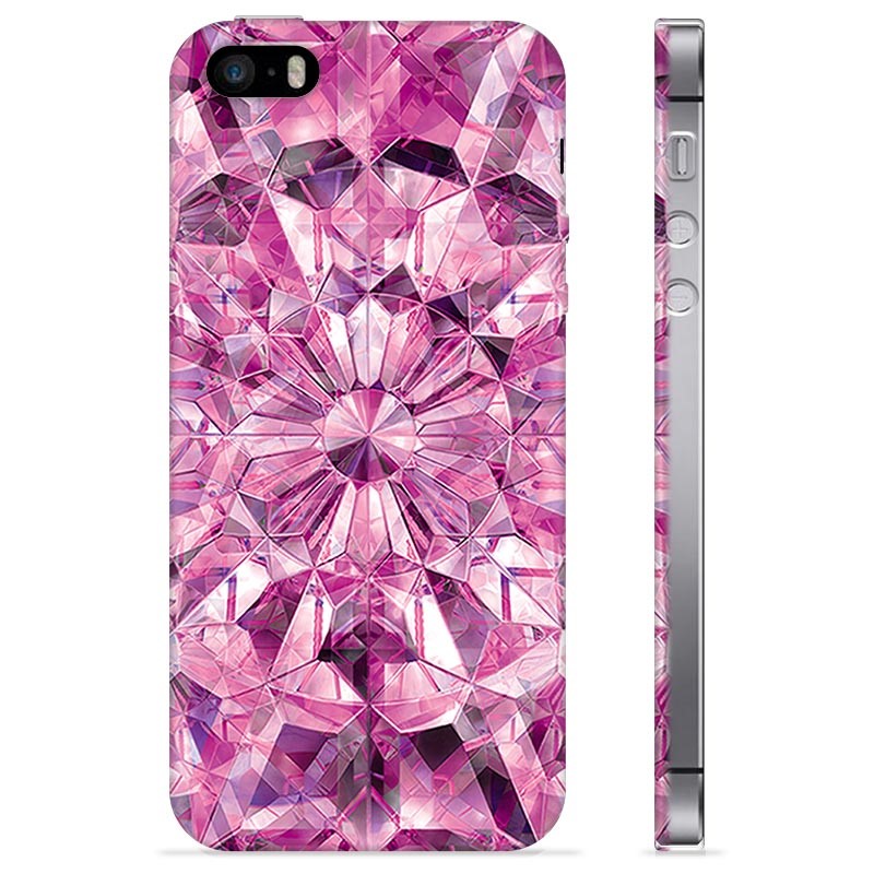 iPhone 5/5S/SE Custodia TPU - Cristallo rosa