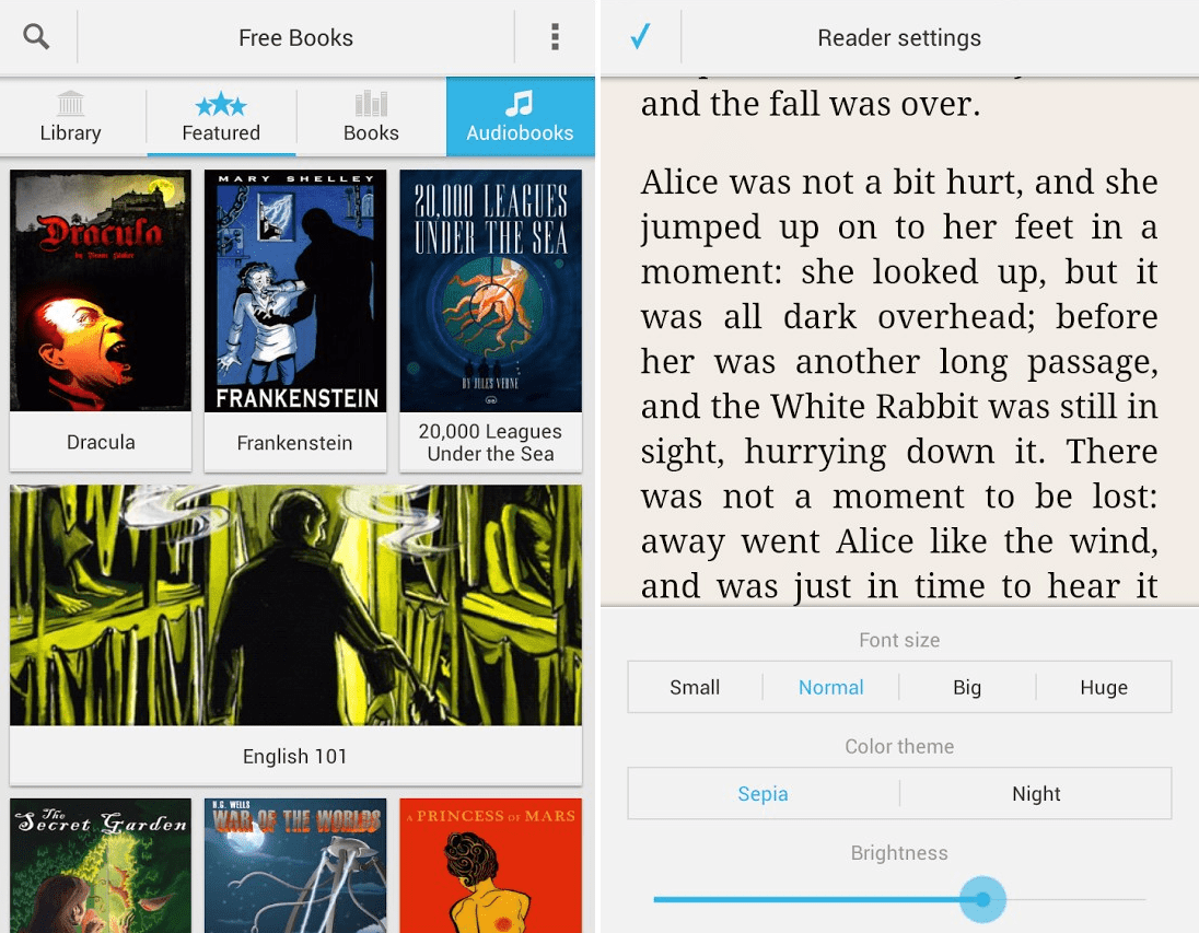 free books è un'app per android e ios