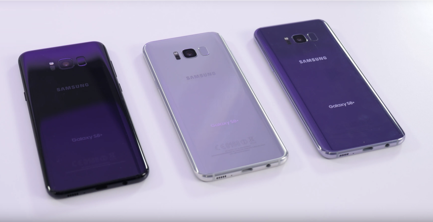 I tre colori del Samsung S8