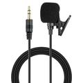 Microfono lavalier a clip a doppia capsula da 1.5m