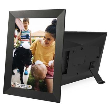 Cornice digitale HD WiFi da 10.1" con trasferimento foto/video wireless - Nero
