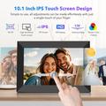 Cornice digitale HD WiFi da 10.1" con trasferimento foto/video wireless - Nero