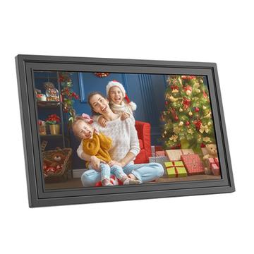 Cornice digitale WiFi da 10.1" con controllo tattile - 16GB di memoria - Nero