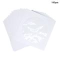 100 pz. Buste per CD/DVD in carta con finestra trasparente - 12x12cm - Bianco