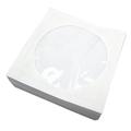 100 pz. Buste per CD/DVD in carta con finestra trasparente - 12x12cm - Bianco