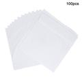 100 pz. Buste per CD/DVD in carta con finestra trasparente - 12x12cm - Bianco