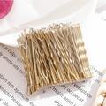 Set di 100 forcine per capelli - Barrette per capelli da 5cm per donna - Oro