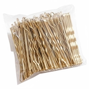 Set di 100 forcine per capelli - Barrette per capelli da 5cm per donna - Oro