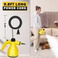 Pulitore a vapore portatile da 1000W senza sostanze chimiche per la casa, la cucina e l\'auto - Giallo