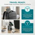 Stazione di ricarica da tavolo GaN da 100W con ricarica wireless da 25W, 2 cavi USB-C - Nero