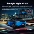 Dash cam per auto con tripla lente WiFi 1080P e monitor di parcheggio