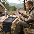 Caricabatterie con pannello solare pieghevole da 10W per il campeggio e le attività all’aperto