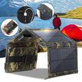 Caricatore solare USB pieghevole da 10W / Power Bank con 4 pannelli