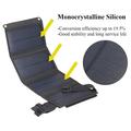 Caricatore solare USB pieghevole da 10W / Power Bank con 4 pannelli