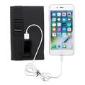 Caricatore solare USB pieghevole da 10W / Power Bank con 4 pannelli