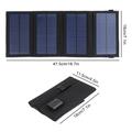 Caricatore solare USB pieghevole da 10W / Power Bank con 4 pannelli - Mimetico