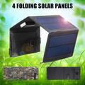 Caricatore solare USB pieghevole da 10W / Power Bank con 4 pannelli - Mimetico