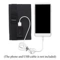 Caricatore solare USB pieghevole da 10W / Power Bank con 4 pannelli - Mimetico