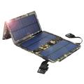 Caricatore solare USB pieghevole da 10W / Power Bank con 4 pannelli - Mimetico