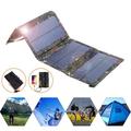 Caricatore solare USB pieghevole da 10W / Power Bank con 4 pannelli - Mimetico
