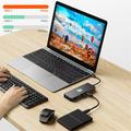 Docking station hub USB-C multiporta 11 in 1 con HDMI/DP/VGA/USB-C/USB-A/SD/TF