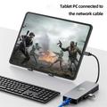 Docking station hub USB-C multiporta 11 in 1 con HDMI/DP/VGA/USB-C/USB-A/SD/TF