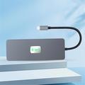 Docking station hub USB-C multiporta 11 in 1 con HDMI/DP/VGA/USB-C/USB-A/SD/TF