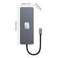 Docking station hub USB-C multiporta 11 in 1 con HDMI/DP/VGA/USB-C/USB-A/SD/TF