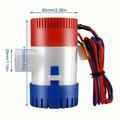 1100 GPH 12V Pompa di sentina sommergibile per barche, yacht e acquari