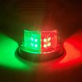Luce di navigazione marina a 12 LED per barche, yacht e barche a vela - IP67 - Rosso / Verde