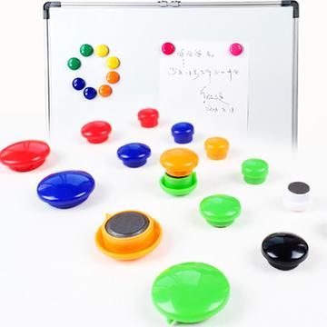 12 pz. Mini magneti rotondi multicolore per lavagna e ufficio - 30mm