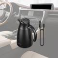 Bollitore elettrico da auto 12V/24V con controllo intelligente della temperatura - 1200ml - Nero