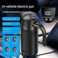 Bollitore elettrico da auto 12V/24V con controllo intelligente della temperatura - 800ml - Nero