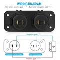 Caricabatterie USB doppio QC3.0 da 12V/24V con presa accendisigari per auto, barche e camper - Blu