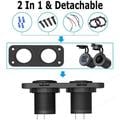 Caricabatterie USB doppio QC3.0 da 12V/24V con presa accendisigari per auto, barche e camper