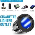 Caricabatterie USB doppio QC3.0 da 12V/24V con presa accendisigari per auto, barche e camper - Blu