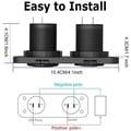 Caricabatterie USB doppio QC3.0 da 12V/24V con presa accendisigari per auto, barche e camper