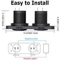 Caricabatterie USB doppio QC3.0 da 12V/24V con presa accendisigari per auto, barche e camper - Blu