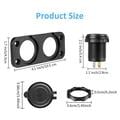 Caricabatterie USB doppio QC3.0 da 12V/24V con presa accendisigari per auto, barche e camper