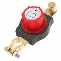 Interruttore di scollegamento della batteria con polo negativo superiore da 12V/24V - Interruttore principale per auto, camion, camper e barche